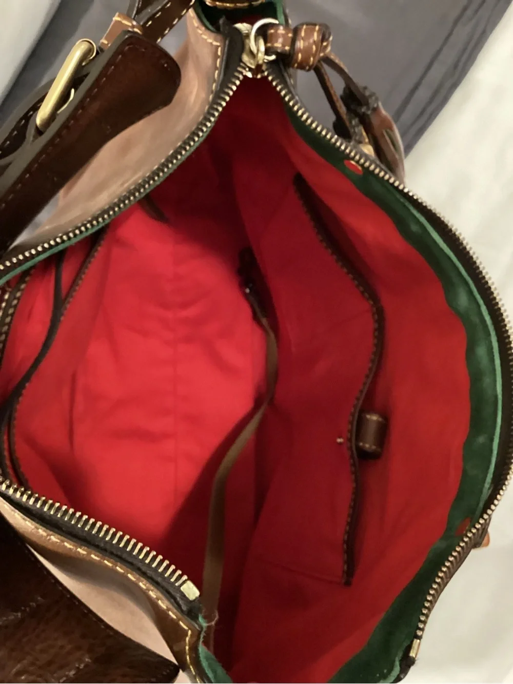 Dooney & Bourke Florintine leather Kingston Hobo